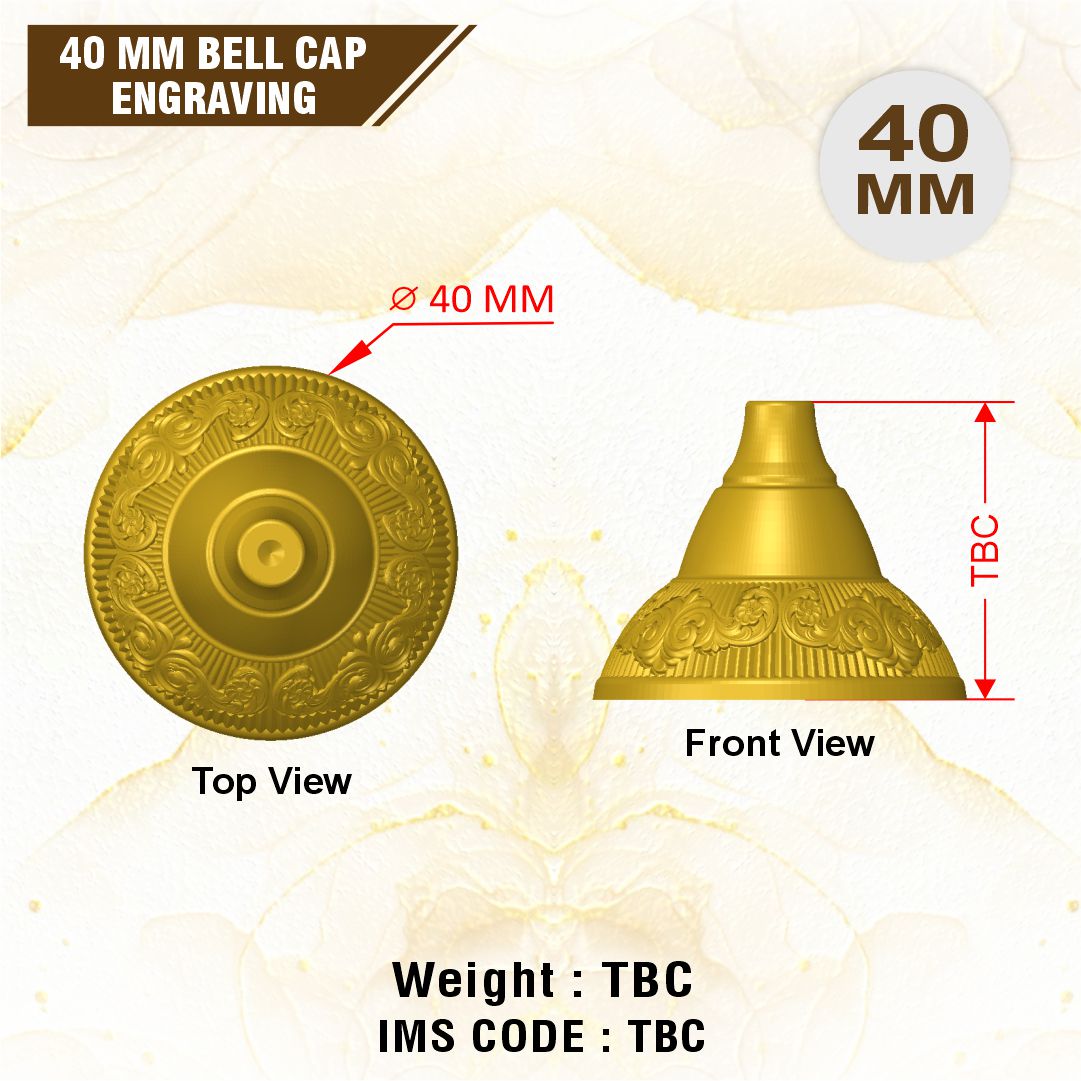Brass Bell cap 40 MM