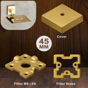 45 MM SQ Concealed