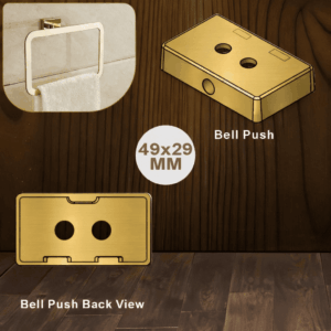 49x29 MM Rect. Bell Push Button